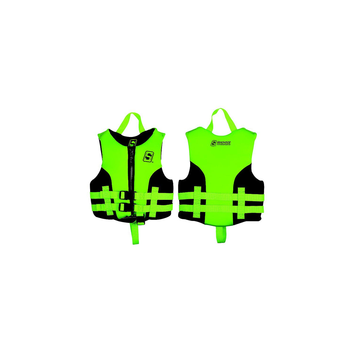 Seachoice 85141 Evoprene Multi-Sport Life Jacket - Child - Green/Black, USCG Level 70 - 85141