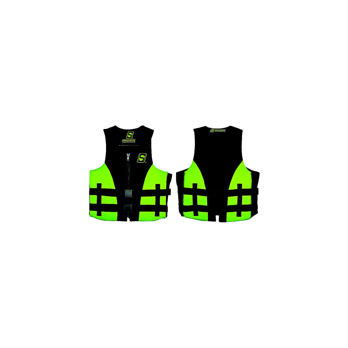 Seachoice 85145 Evoprene Multi-Sport Life Jacket - M - Green/Black, Fits Chest 33-36 in, USCG Level 70 - 85145