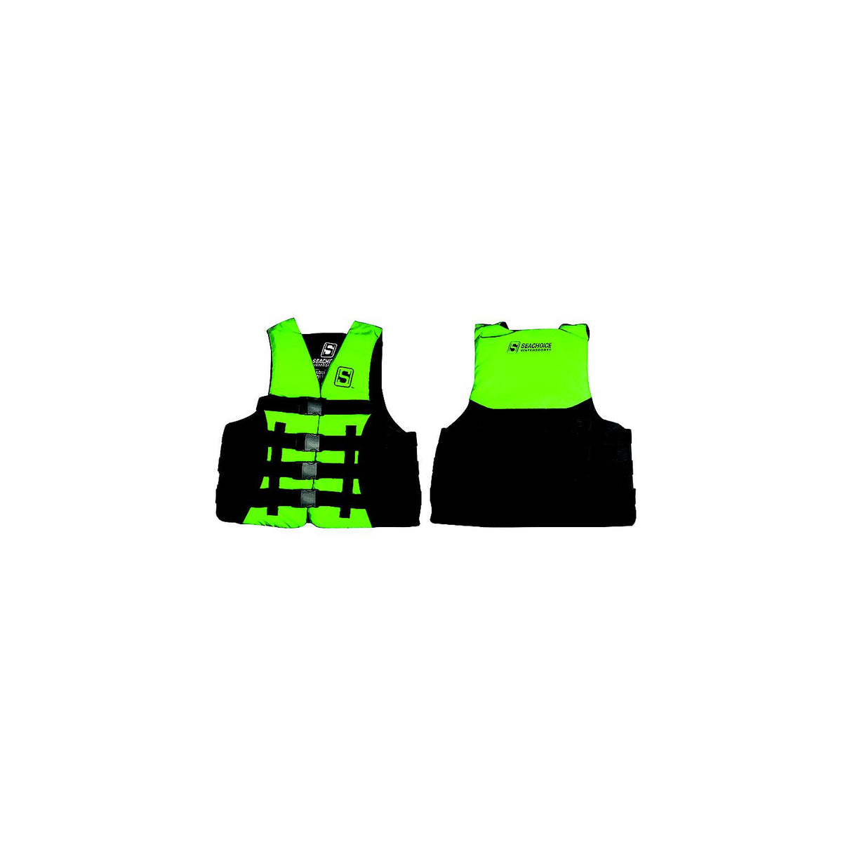 Seachoice 85147 Evoprene Multi-Sport Life Jacket - XL - Green/Black, Fits Chest 40-44 in, USCG Level 70 - 85147