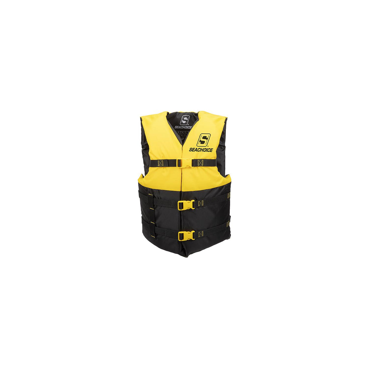Seachoice 85174 General Purpose Life Vest - Level 70, Adult, Yellow - 6001-ADULT L-YEL - image 1
