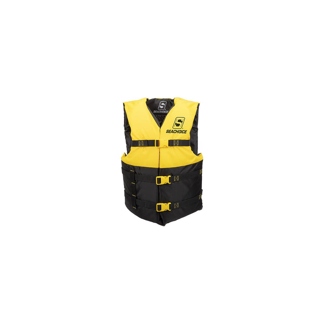 Seachoice 85174 General Purpose Life Vest - Level 70, Adult, Yellow - 6001-ADULT L-YEL - image 1