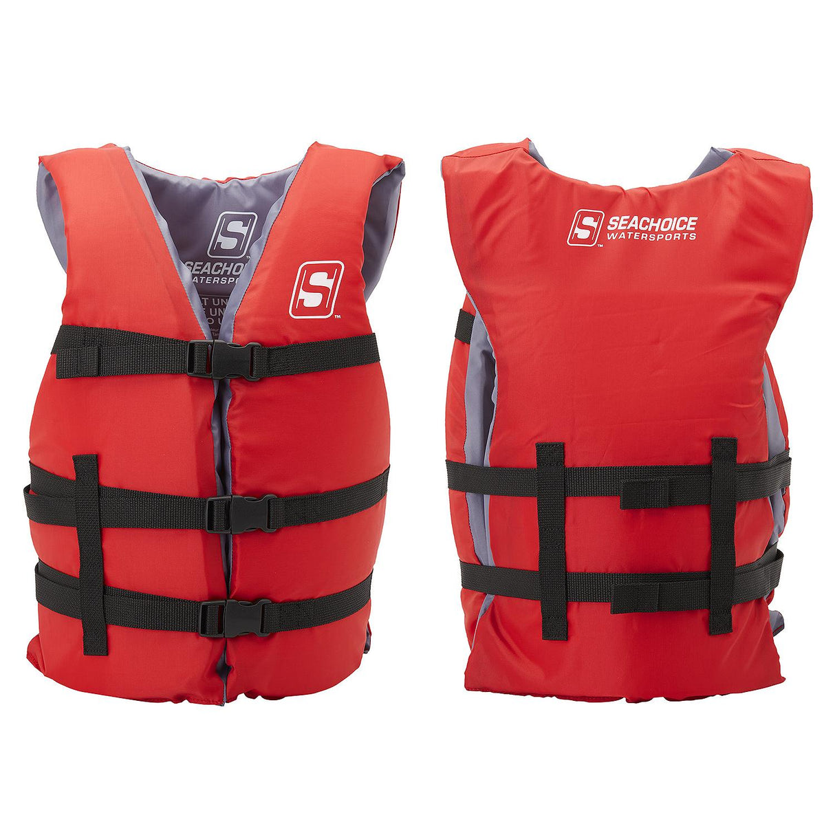 Seachoice General Purpose Life Vest, Youth, Red, USCG/TC Approved - 85443