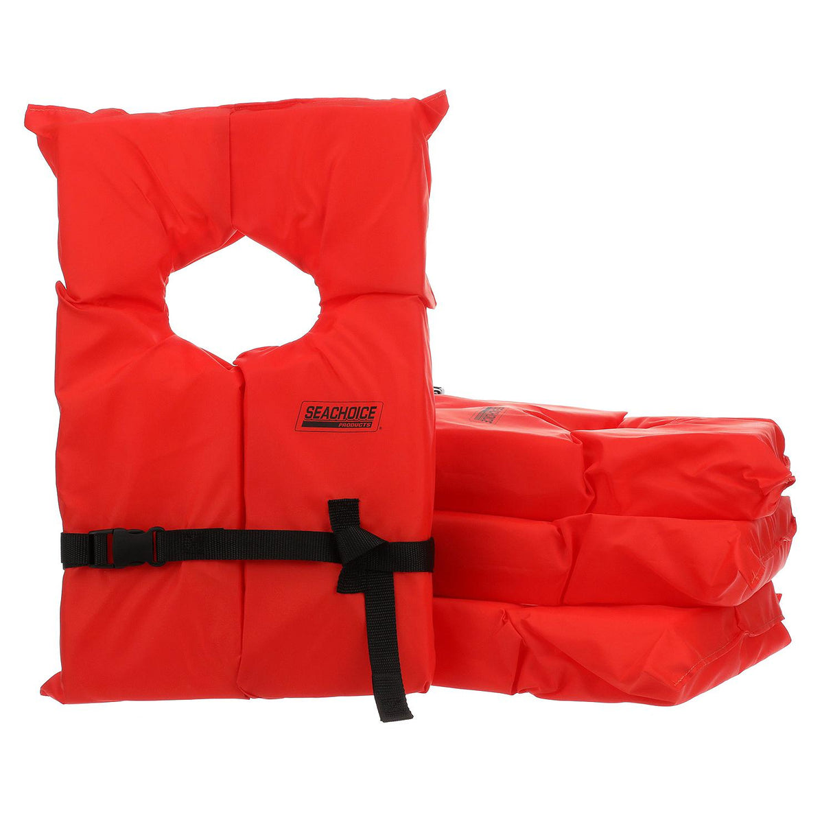 Seachoice Life Vest, Type II Personal Flotation Device, Orange, Adult, 4-Pack w/ Bag - EPE1110AK1AUPK40-85510 - official Seachoice product image 3