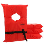 Seachoice Life Vest, Type II Personal Flotation Device, Orange, Adult, 4-Pack w/ Bag - EPE1110AK1AUPK40-85510 - official Seachoice product image 2