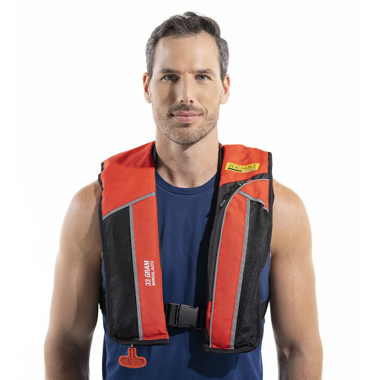 Seachoice 85861 Type V Premium Rip-Stop Inflatable PFD  Adult Universal, Red - 1214MA-RED - official Seachoice product image 3
