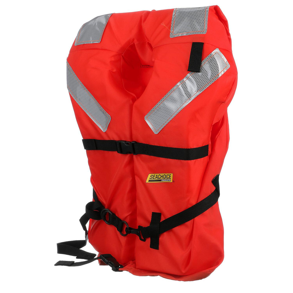 Seachoice Type I Commercial Offshore Jacket, Fluorescent Orange, Reflective Panels, Adult, Over 90 Lbs. - 6000-85930-UNV - official Seachoice product image 3