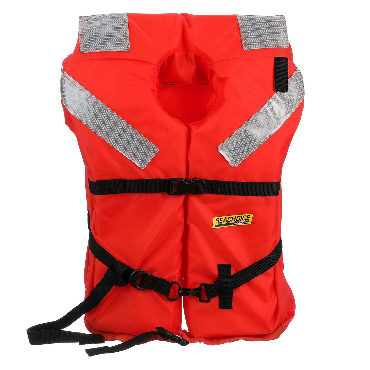 Seachoice Type I Commercial Offshore Jacket, Fluorescent Orange, Reflective Panels, Adult, Over 90 Lbs. - 6000-85930-UNV - official Seachoice product image 4