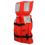 Seachoice 85941 Type I Commercial Offshore Jacket, Fluorescent Orange, Reflective Panels, Youth, Up to 90 Lbs. - 6100-85940-YTH - official Seachoice product image 2