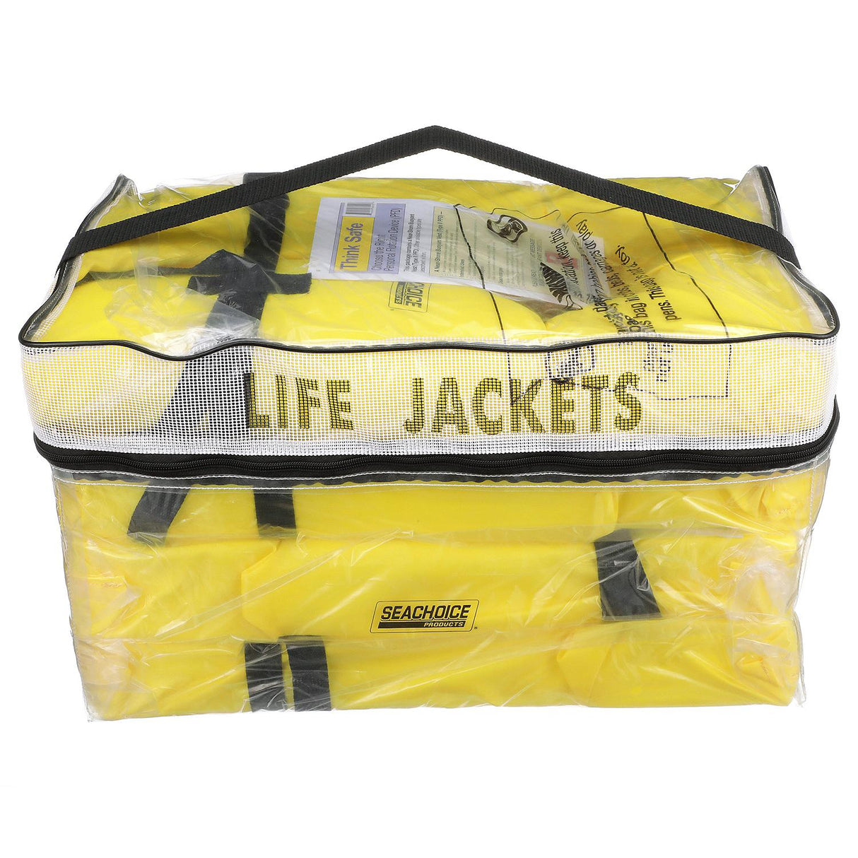 Seachoice Life Vest, Type II Personal Flotation Device, Yellow, Adult, 4-Pack w/ Bag - EPE1110AK1AUPK4Y-86010 - official Seachoice product image 4