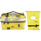Seachoice Life Vest, Type II Personal Flotation Device, Yellow, Adult, 4-Pack w/ Bag - EPE1110AK1AUPK4Y-86010 - official Seachoice product image 6