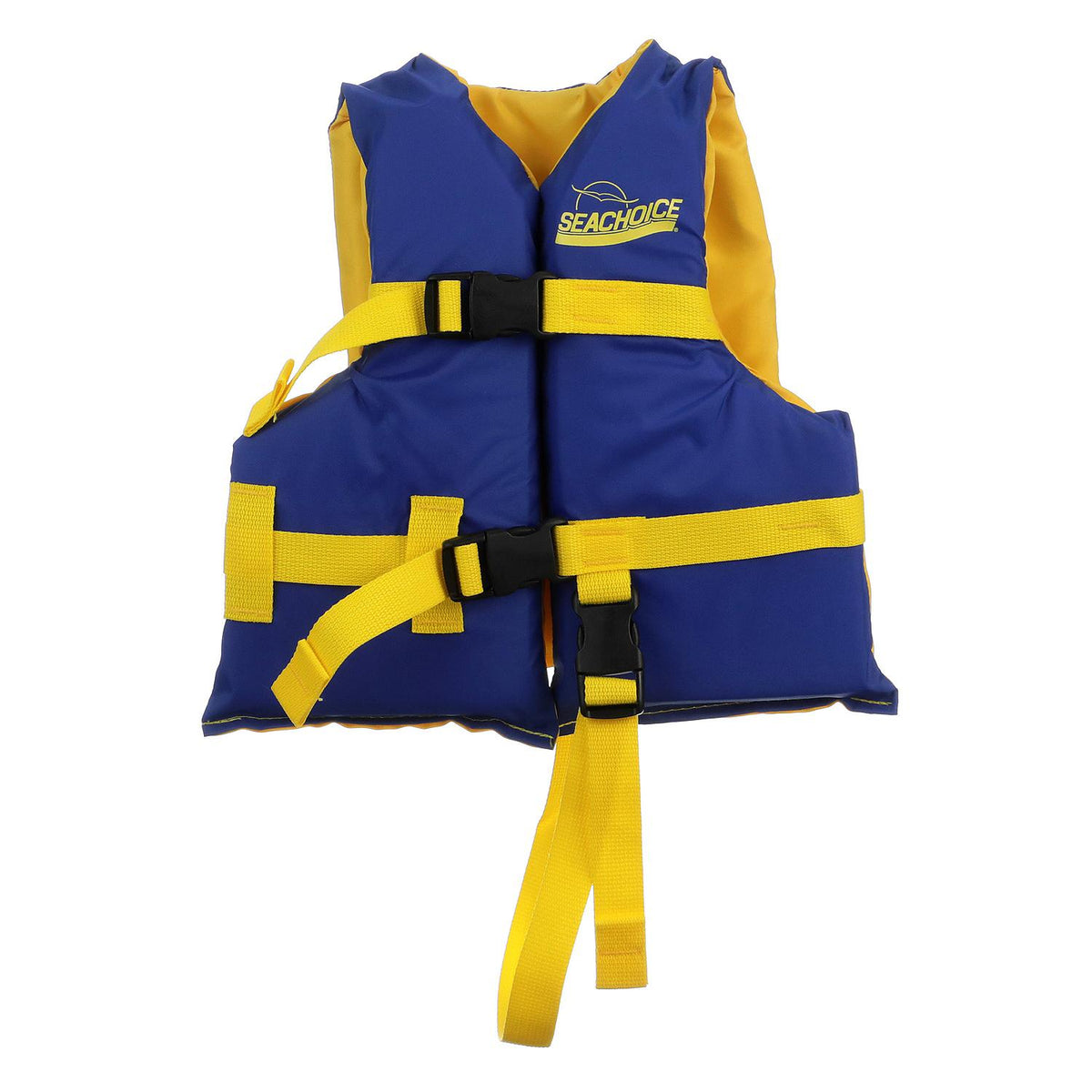 Seachoice Level 70 Life Jacket, Adjustable Boat Vest, Blue/Yellow, Child, 30-50 Lbs. - 86140 - official Seachoice product image 4