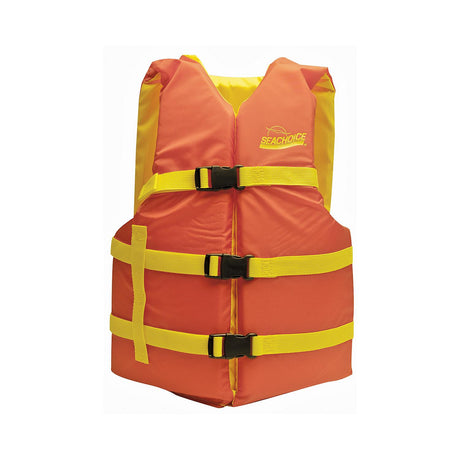 Seachoice Universal Life Vest, Orange/Yellow, 30-48 In. - 86230 - official Seachoice product image 5