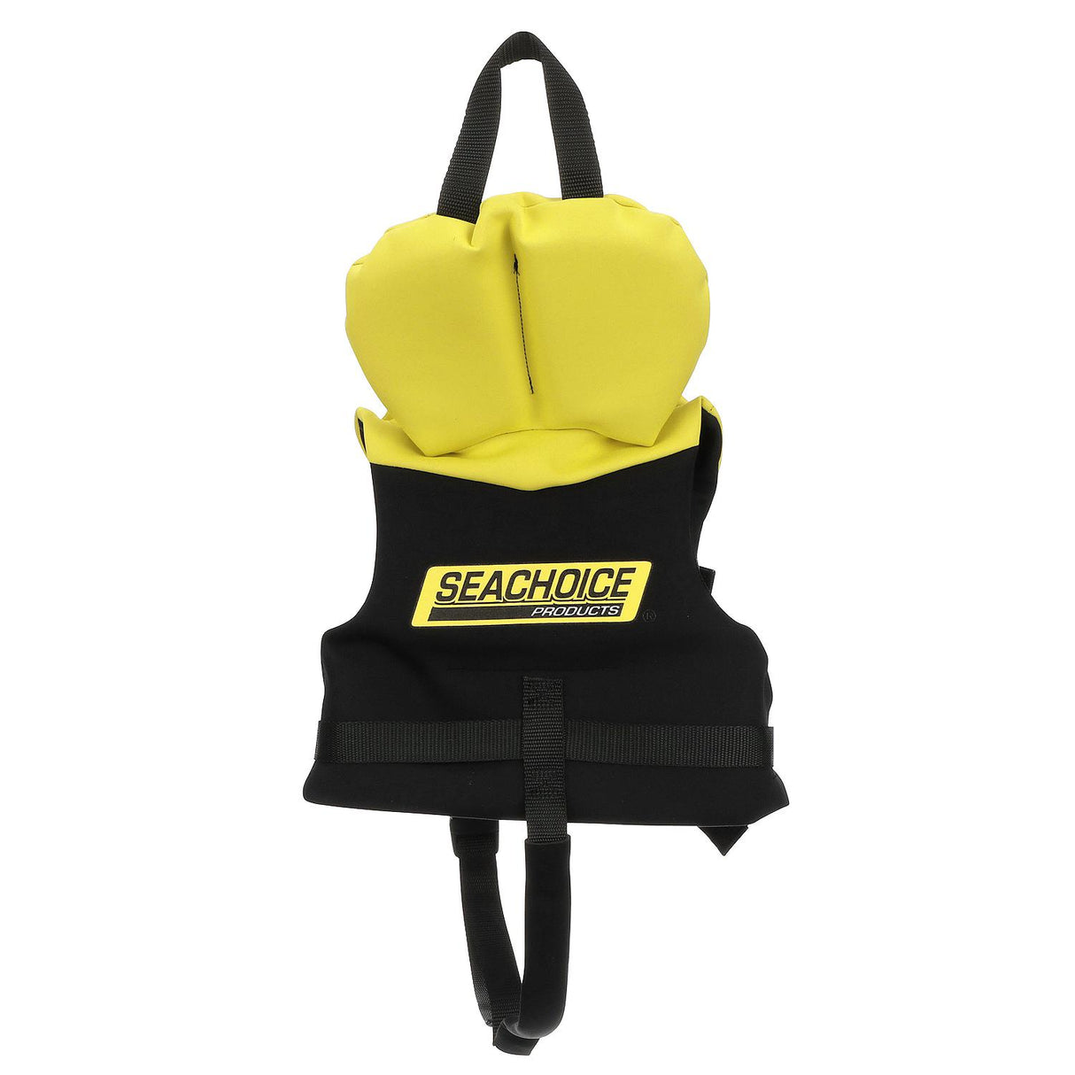 Seachoice Neoprene Multi-Sport Vest, Yellow/Black, Infant Size Up to 30 Lbs., Coast Guard Type II - 86570