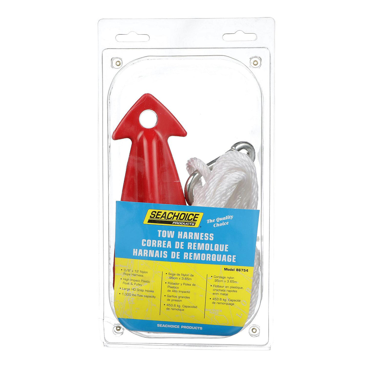 Seachoice 86754 Tow Harness w/ 12 Ft. Rope, 3/8 in. Diameter Line, 1,000 Lb. Tow Capacity - 86754 - official Seachoice product image 4