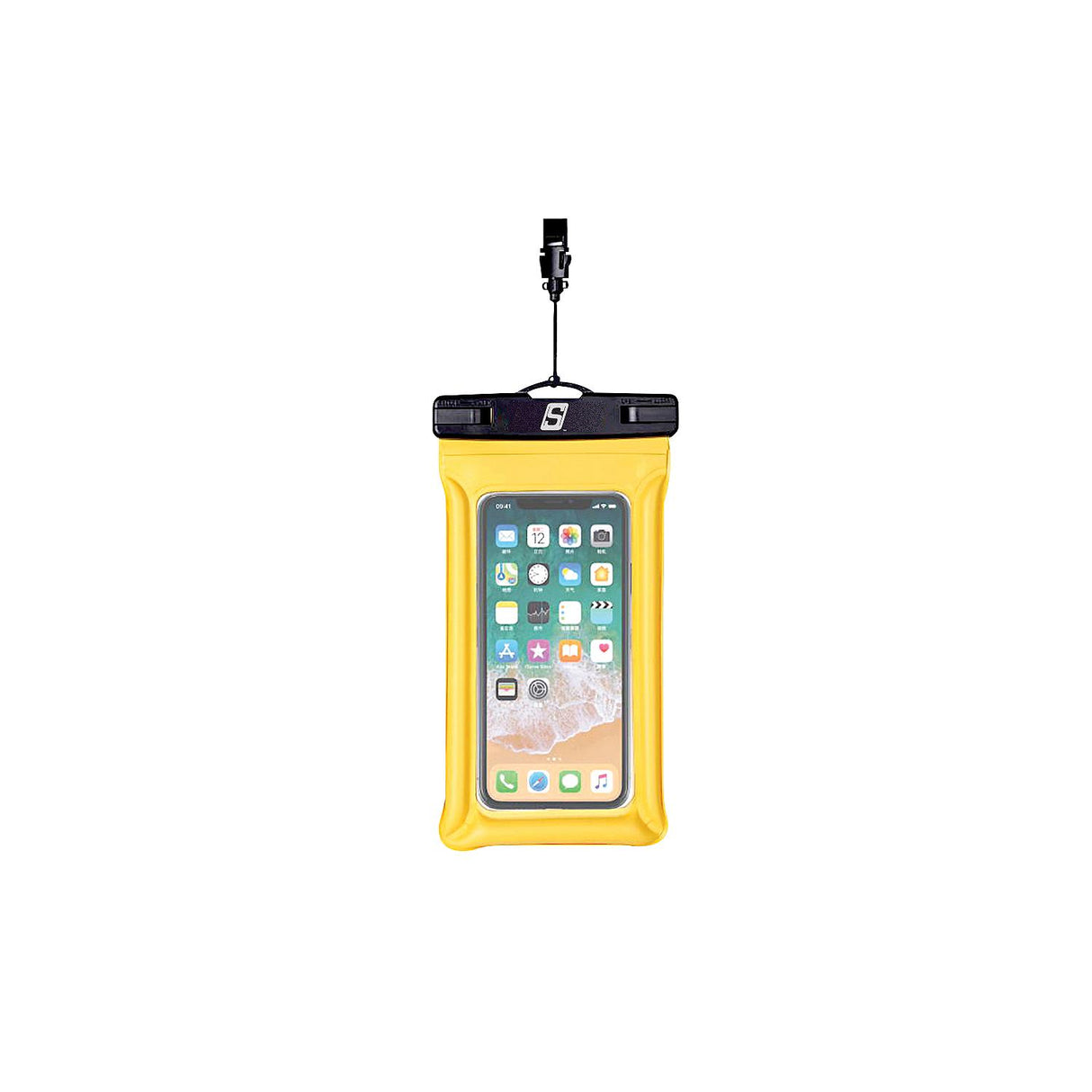 Seachoice 86853 Waterproof Floating Phone Holder Yellow, 5" x 9" - 86853