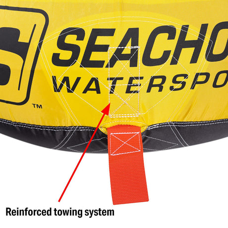 Seachoice 86901 Sea Serpent Towable Tube, Open Top Boat Tube w/ Reinforced Towing System, 1 Person, 50 In. X 48 In. - 50-86901 - official Seachoice product image 6