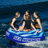Seachoice 86904 Sea-Normus Towable Tube, Open Top Boat Tube w/ Air-Cushioned Floor, 4 Person, 69 In. X 69 In. - 50-86904 - official Seachoice product image 4