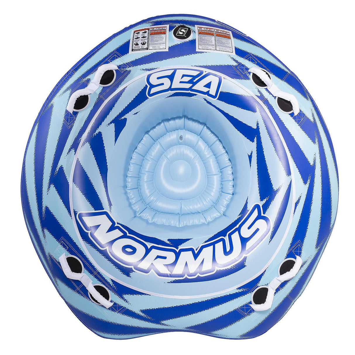 Seachoice 86904 Sea-Normus Towable Tube, Open Top Boat Tube w/ Air-Cushioned Floor, 4 Person, 69 In. X 69 In. - 50-86904 - official Seachoice product image 3