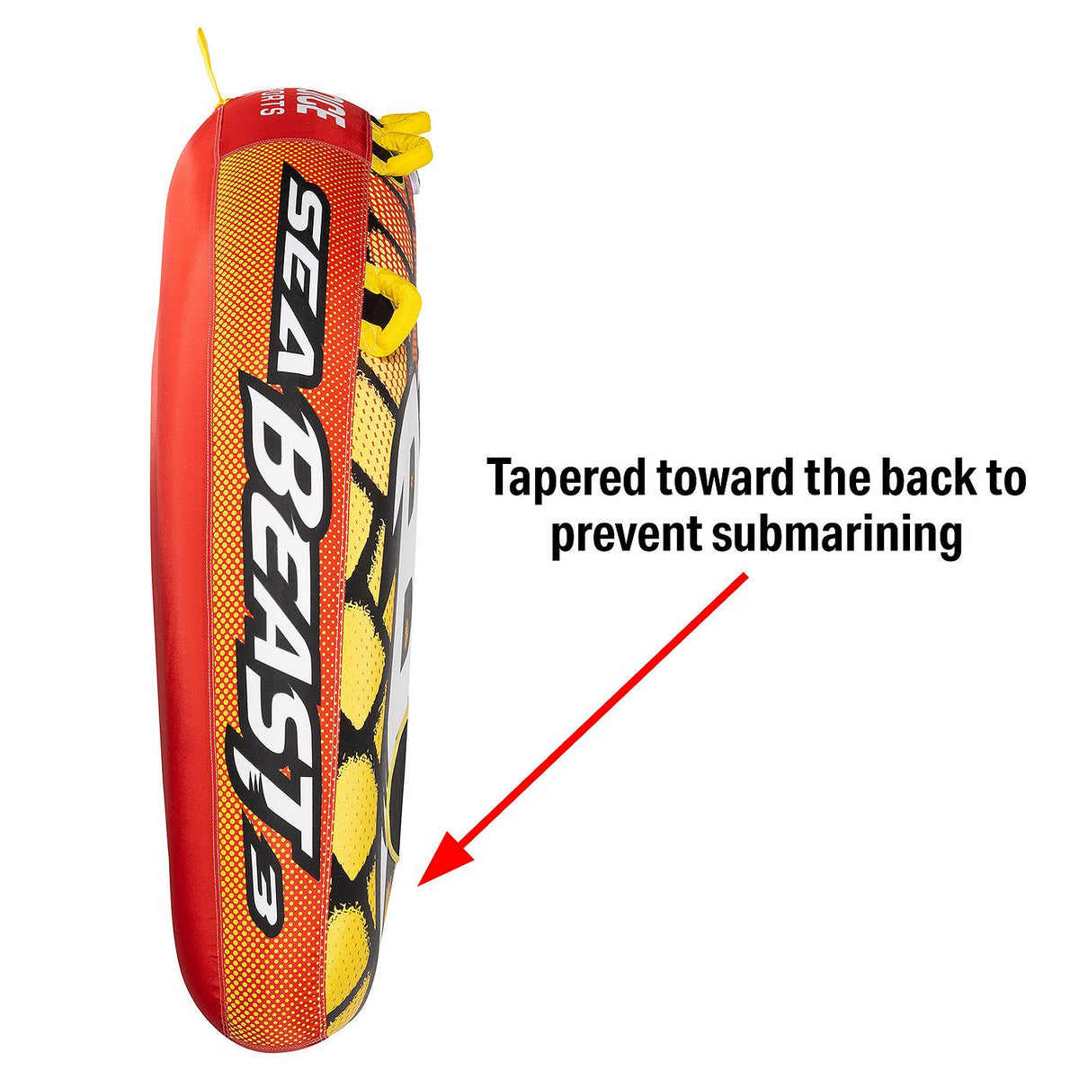 Seachoice 86931 Sea Beast Deck Tube, Reinforced Towing System, For 1 to 3 Riders Up to 510 Lbs., 75 In. X 62 In. - 50-86931 - official Seachoice product image 9