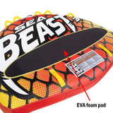 Seachoice 86931 Sea Beast Deck Tube, Reinforced Towing System, For 1 to 3 Riders Up to 510 Lbs., 75 In. X 62 In. - 50-86931 - official Seachoice product image 4
