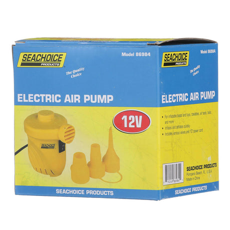 Seachoice 86984 12V Electric Air Pump, For Boating and General Inflatables, 10 Ft. Power Cord - 86984 - official Seachoice product image 4