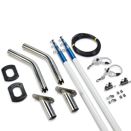 Seachoice Outrigger Kit-15' White/Blue-Complete - 88251 - image 4