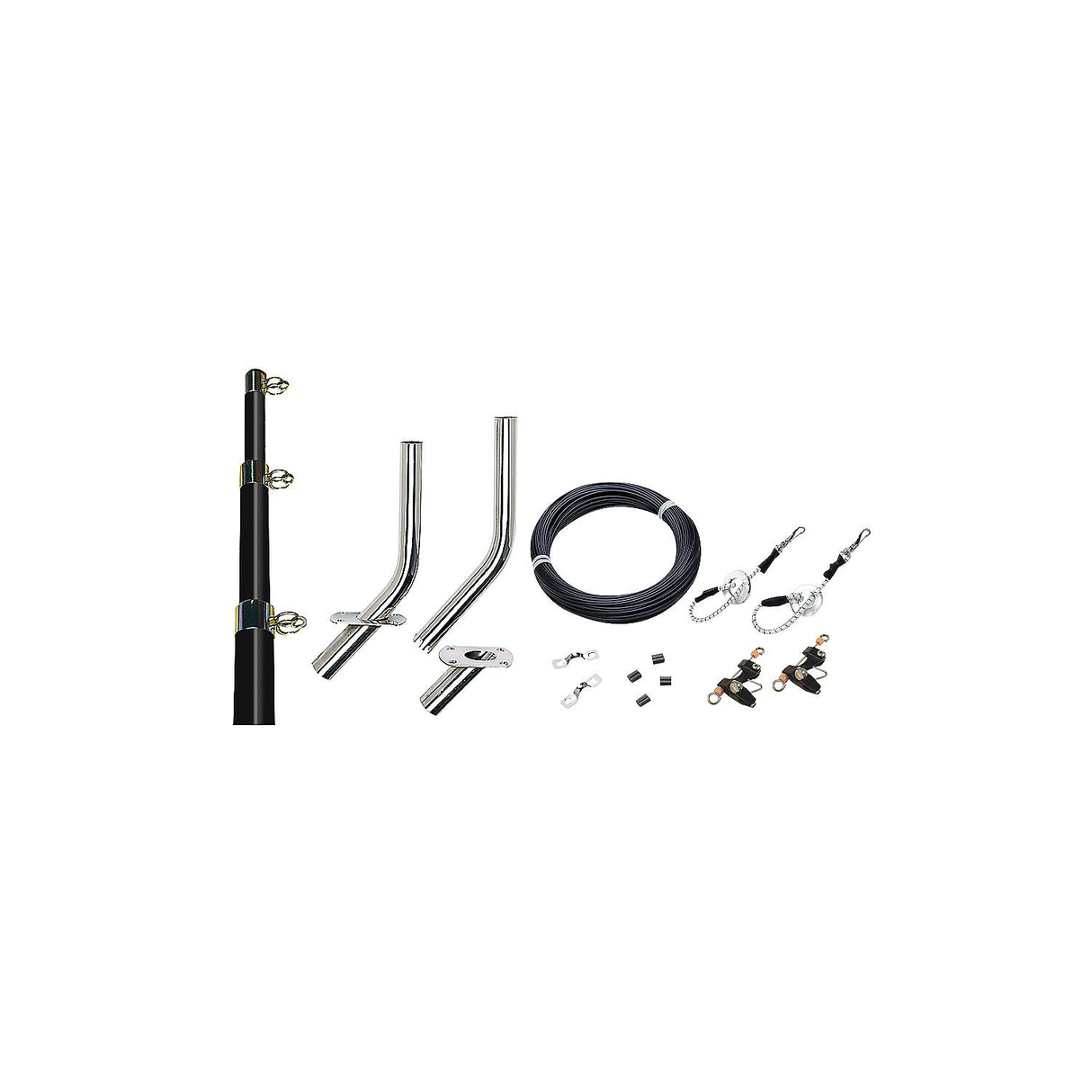 Seachoice Outrigger Kit-15' Black/Gold-Complete - 88261