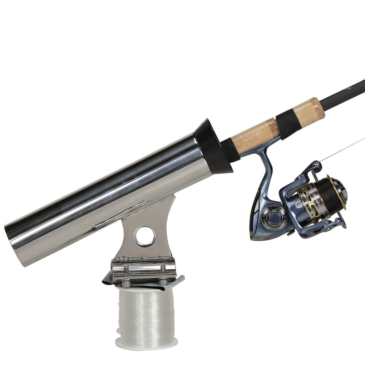 Seachoice Rail Mount Fishing Rod Holder, Mounts Vertically, Stainless Steel - 89141 - official Seachoice product image 3