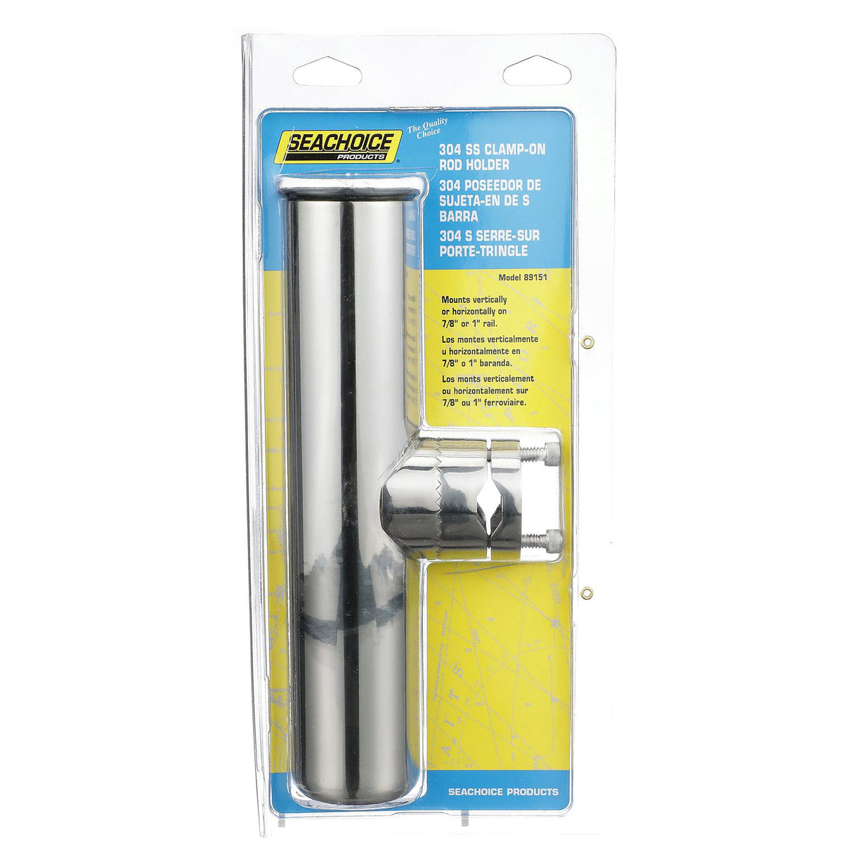 Seachoice 89151 Clamp-On Fishing Rod Holder, 9 in., Stainless Steel - 89151 - official Seachoice product image 4