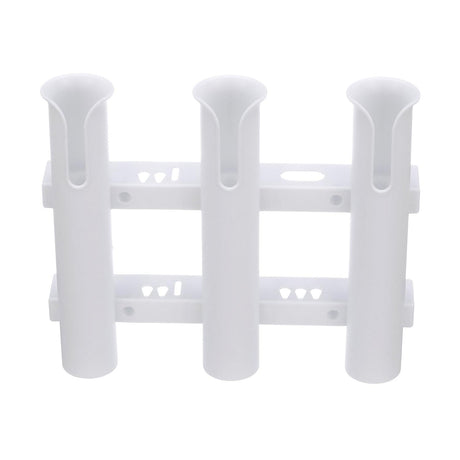 Seachoice Fishing 3-Rod Storage Rack, Holds 3 Fishing Rods With Slots for Knives and Pliers, White - 89411 - official Seachoice product image 6