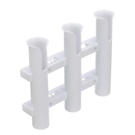 Seachoice Fishing 3-Rod Storage Rack, Holds 3 Fishing Rods With Slots for Knives and Pliers, White - 89411 - official Seachoice product image 3