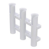 Seachoice Fishing 3-Rod Storage Rack, Holds 3 Fishing Rods With Slots for Knives and Pliers, White - 89411 - official Seachoice product image 2