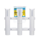 Seachoice Fishing 3-Rod Storage Rack, Holds 3 Fishing Rods With Slots for Knives and Pliers, White - 89411 - official Seachoice product image 5
