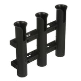 Seachoice Fishing 3-Rod Storage Rack, Holds 3 Fishing Rods with Slots for Knives and Pliers, Black - 89451 - official Seachoice product image 6