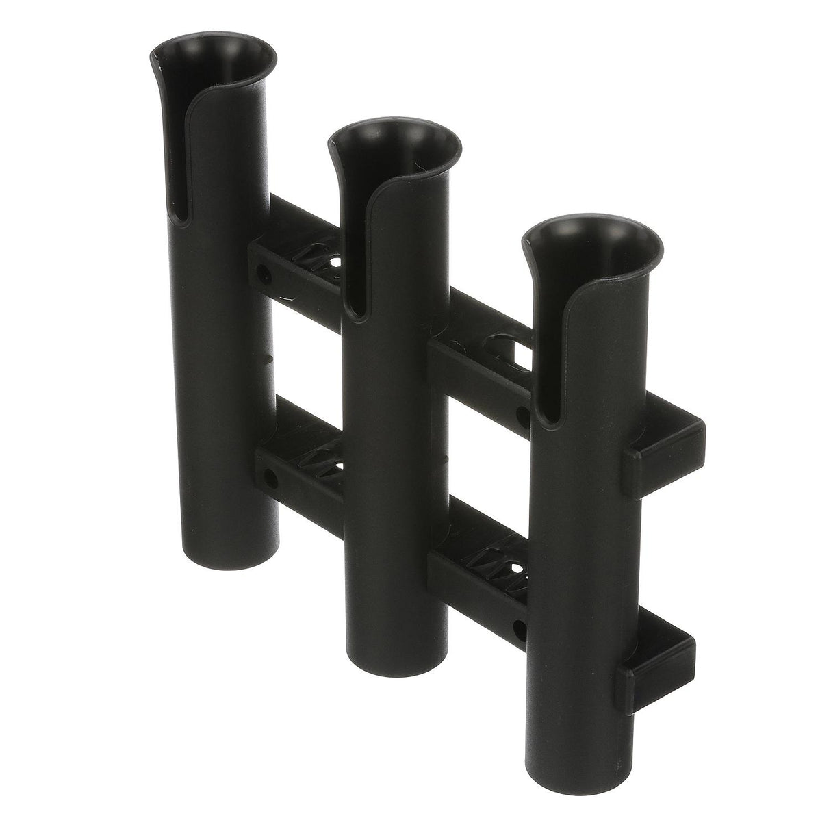 Seachoice Fishing 3-Rod Storage Rack, Holds 3 Fishing Rods with Slots for Knives and Pliers, Black - 89451 - official Seachoice product image 3