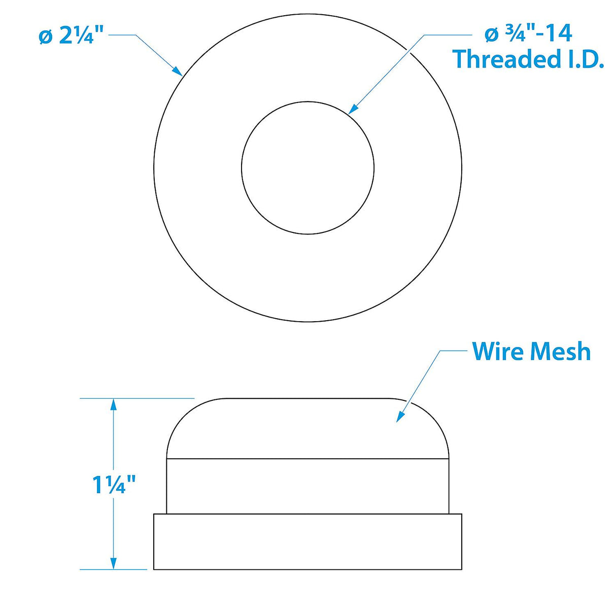 Seachoice Stainless Steel Mesh Strainer, 3/4 In. - 89621
