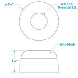 Seachoice Stainless Steel Mesh Strainer, 3/4 In. - 89621 - official Seachoice product image 2