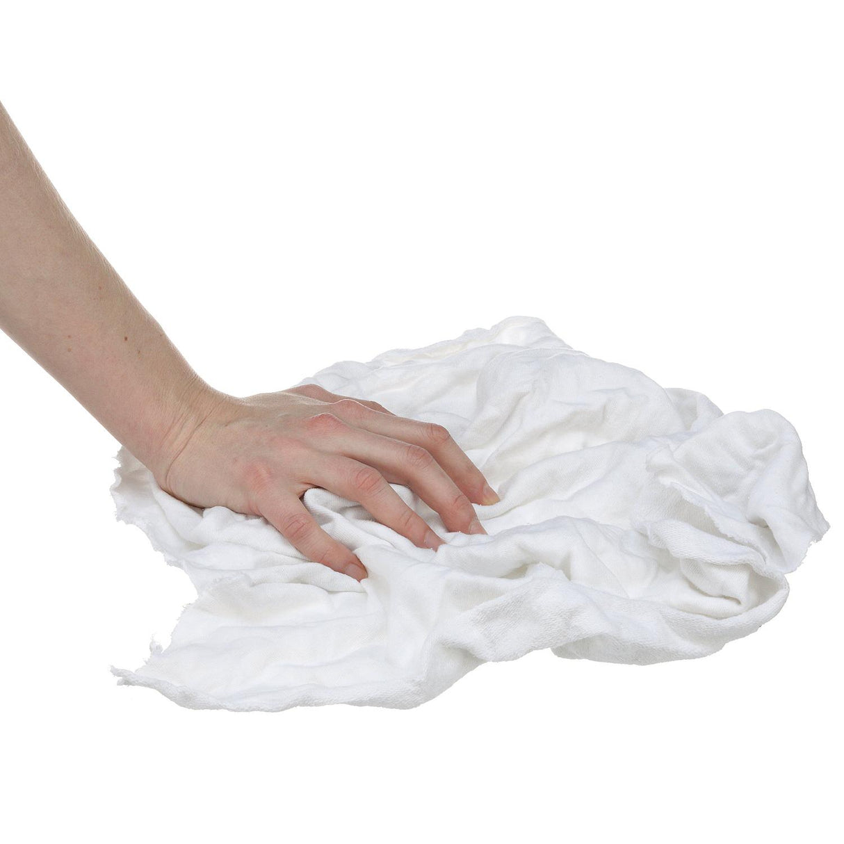 Seachoice Recycled White Knit Wiping Cloths, Low-Lint, 4 Lb. Box - 7402-SS05-SC - official Seachoice product image 4