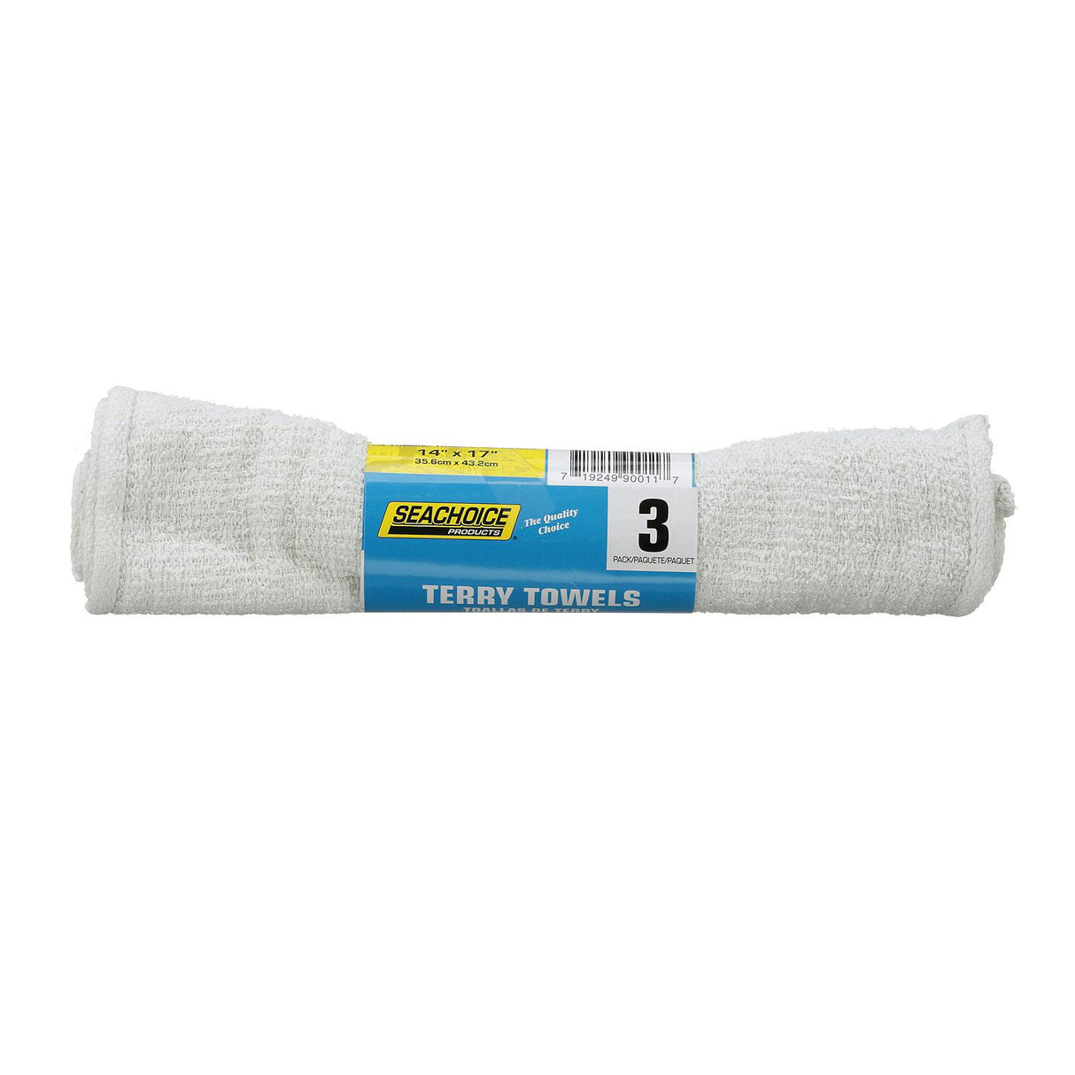 Seachoice Terry Towels, 14 in. X 17 in. Size, 3-Pack Roll - 7-90011-SC