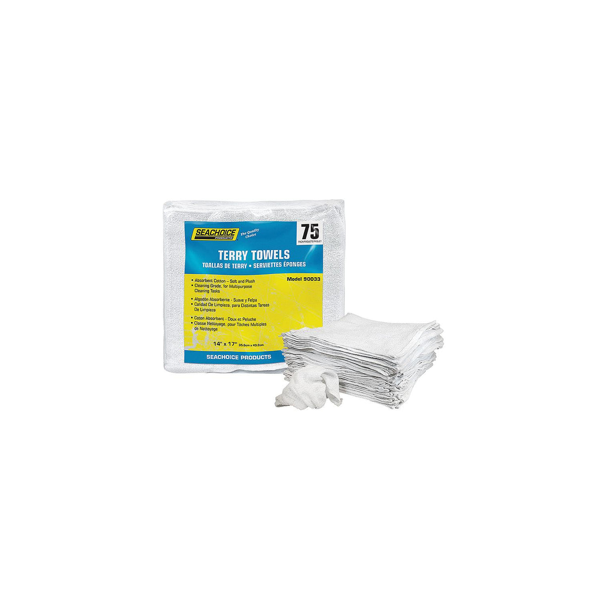 Seachoice 90033 Terry Towels, 75-ct. Bag - T-90033-SC