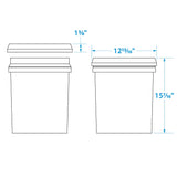 Seachoice 5-Gallon Plastic Bucket w/ Metal Handle, Yellow - 90120 - official Seachoice product image 5