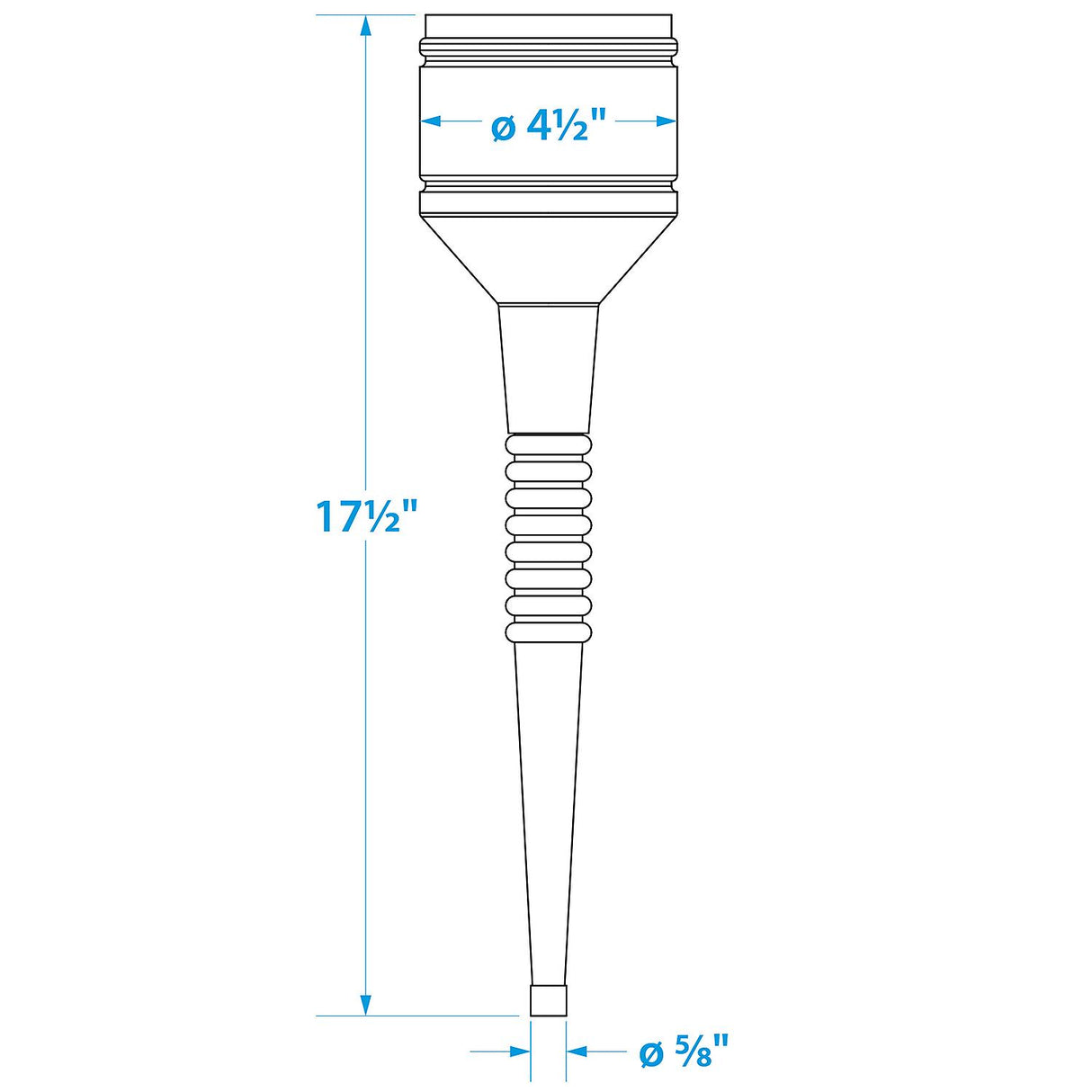 Seachoice 2 Piece Red Funnel with Filter, 5.5 in., Flexible Strainer - 90210 - official Seachoice product image 5