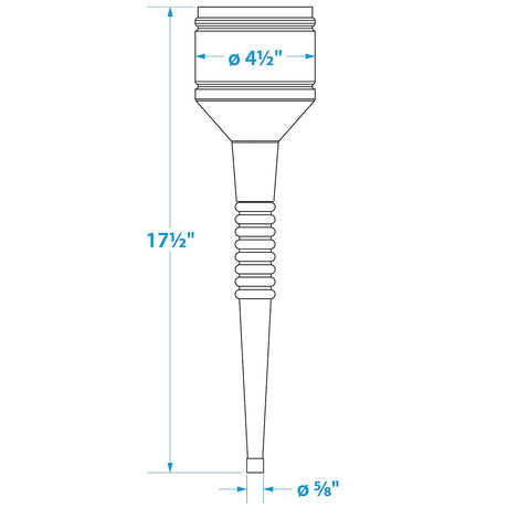 Seachoice 2 Piece Red Funnel with Filter, 5.5 in., Flexible Strainer - 90210 - official Seachoice product image 5