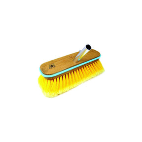 Seachoice 90463 Deck Brush with Bumper - Wood, Size: 10", Soft (Yellow Poly) - QYM0210-YS - image 1