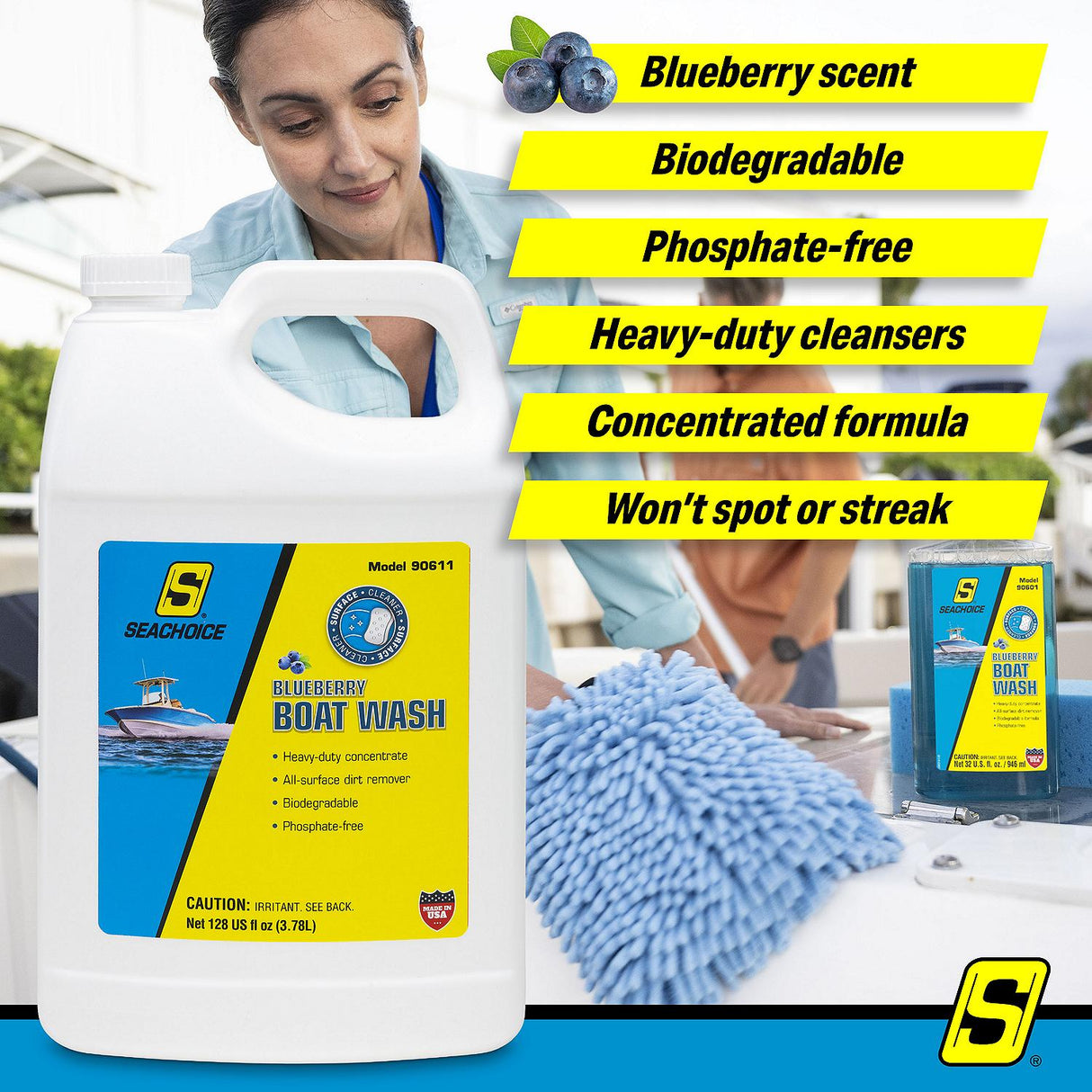 Seachoice 90611 Heavy Duty Boat Wash, 128 Ounce, 4/Case - 90611 - official Seachoice product image 11
