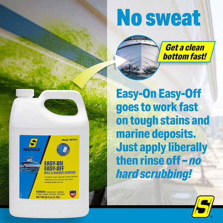 Seachoice 90791 Easy-On Easy-Off Hull And Bottom Cleaner, 128 Ounce - 90791 - official Seachoice product image 12