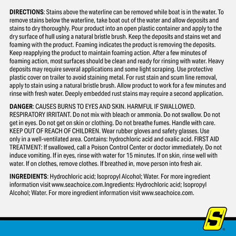 Seachoice 90791 Easy-On Easy-Off Hull And Bottom Cleaner, 128 Ounce - 90791 - official Seachoice product image 11