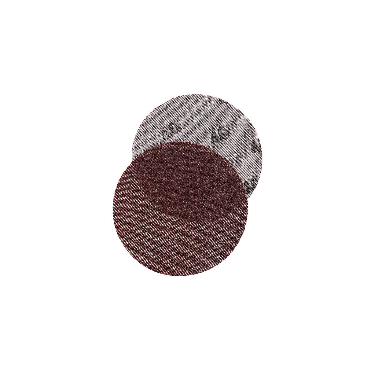 Seachoice 91916 Dust Free Aluminum Oxide Mesh Hook & Loop Discs - Closed Coat, Grade 40, Brown, 25/pk - 91916