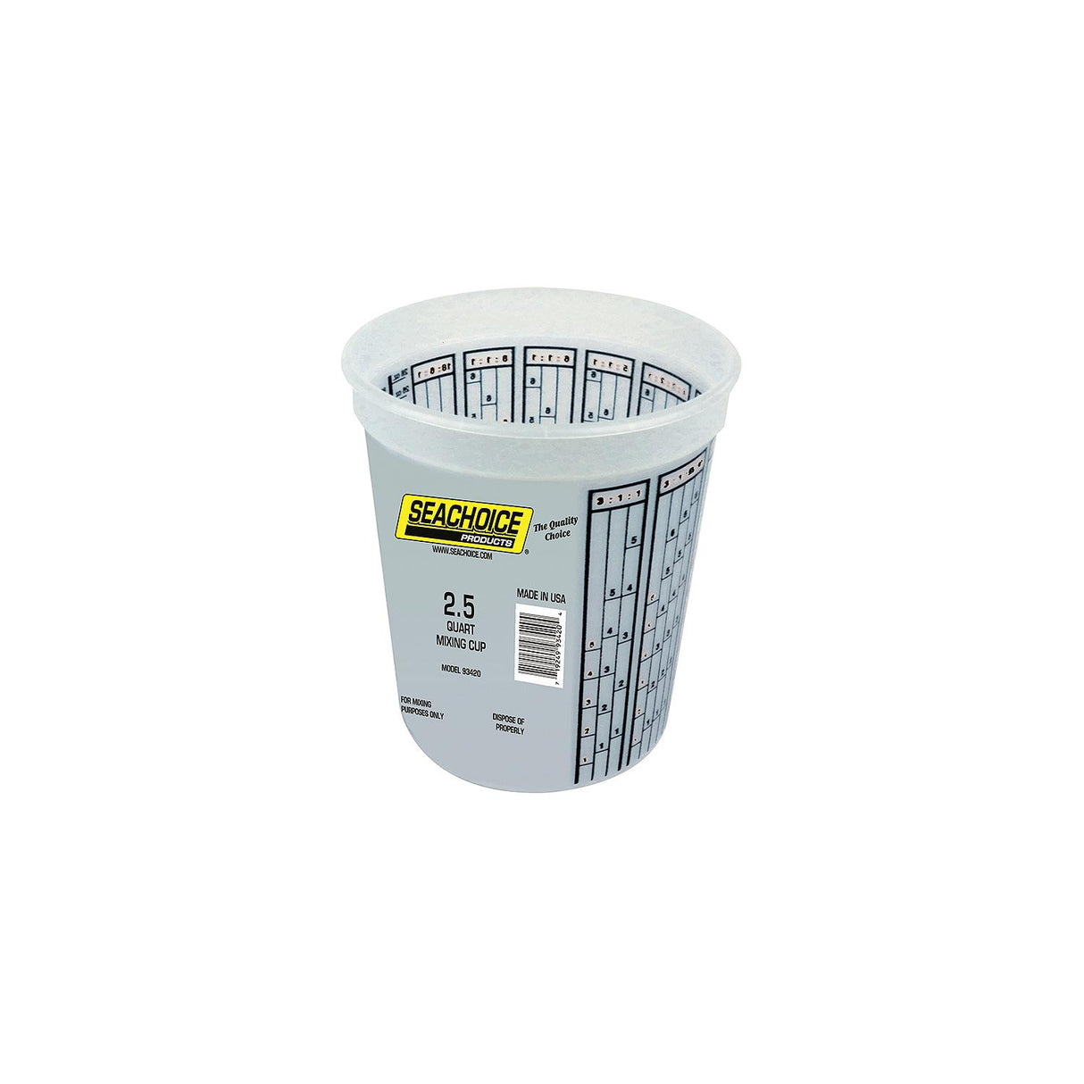 Seachoice 93420 Paint Mix Container, 2.5 Quart - 93420