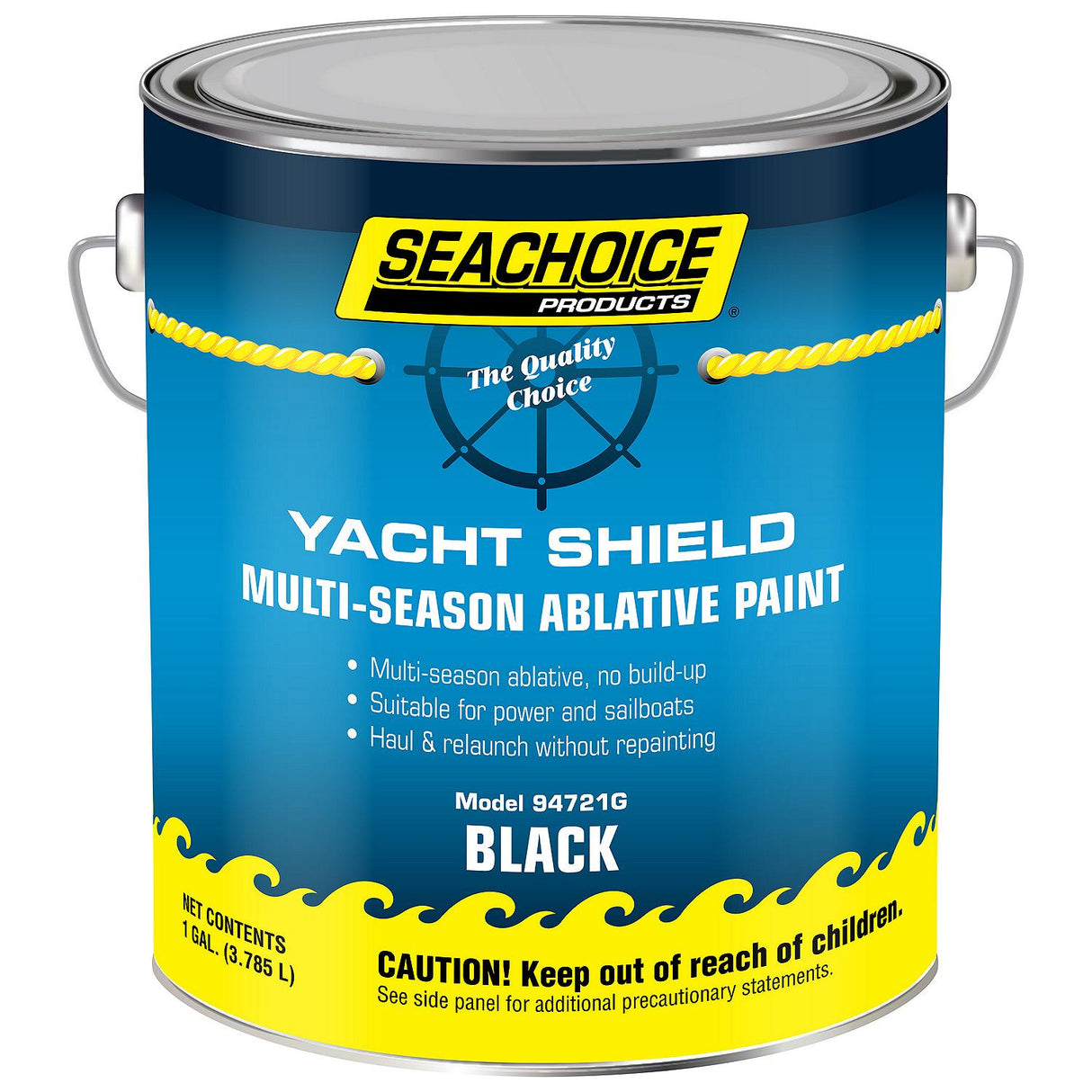 Seachoice 94721G Yacht Shield Multi-Season Antifouling Paint, Black, 1 Gallon - YPM179/1 - official Seachoice product image 5